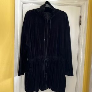 Carole Little Sport velveteen drawstring jacket
